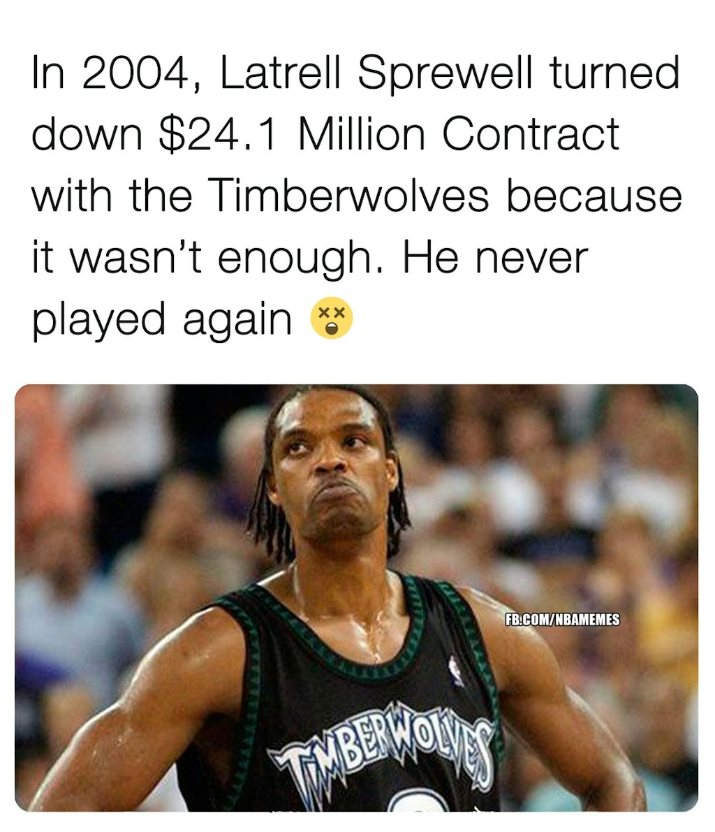Bruh what was he thinking? 🥶 

#latrellsprewell #timberwolves #nba