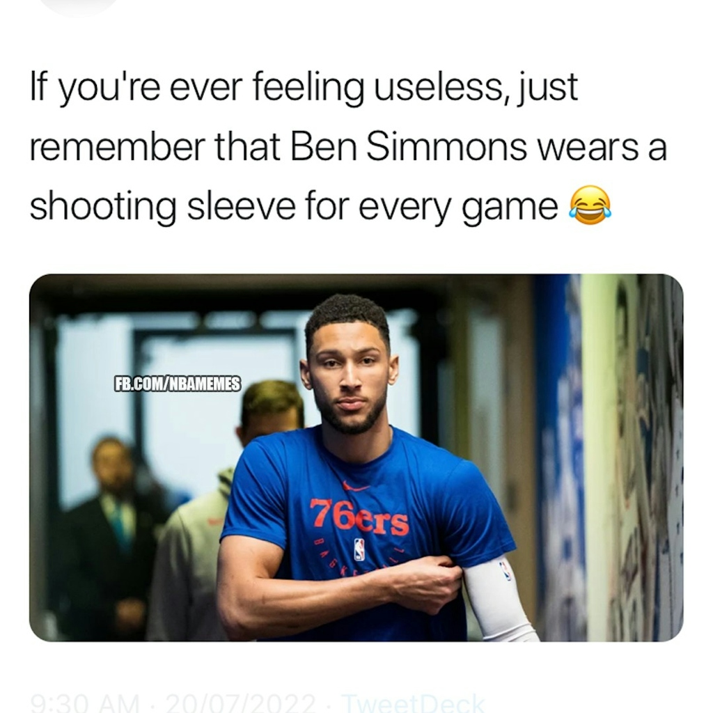 Lmao this is so accurate 😭😂 

#bensimmons #nbamemes #76ers