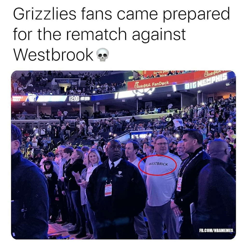 They couldn't let Russ go off again 😂

#Westbrook #RussellWestbrook #Clippers #Grizzlies #NBA