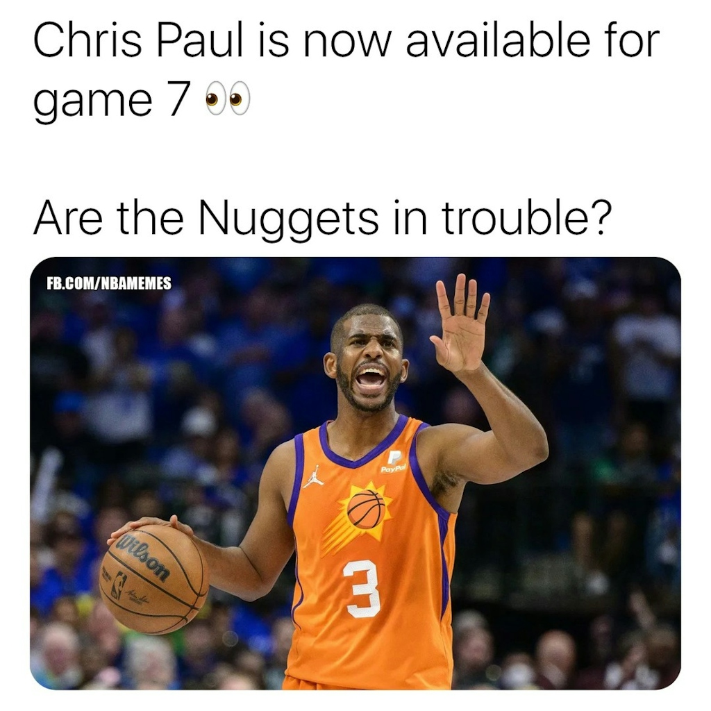 Nuggets better watch out 😤

#ChrisPaul #Suns #Nuggets