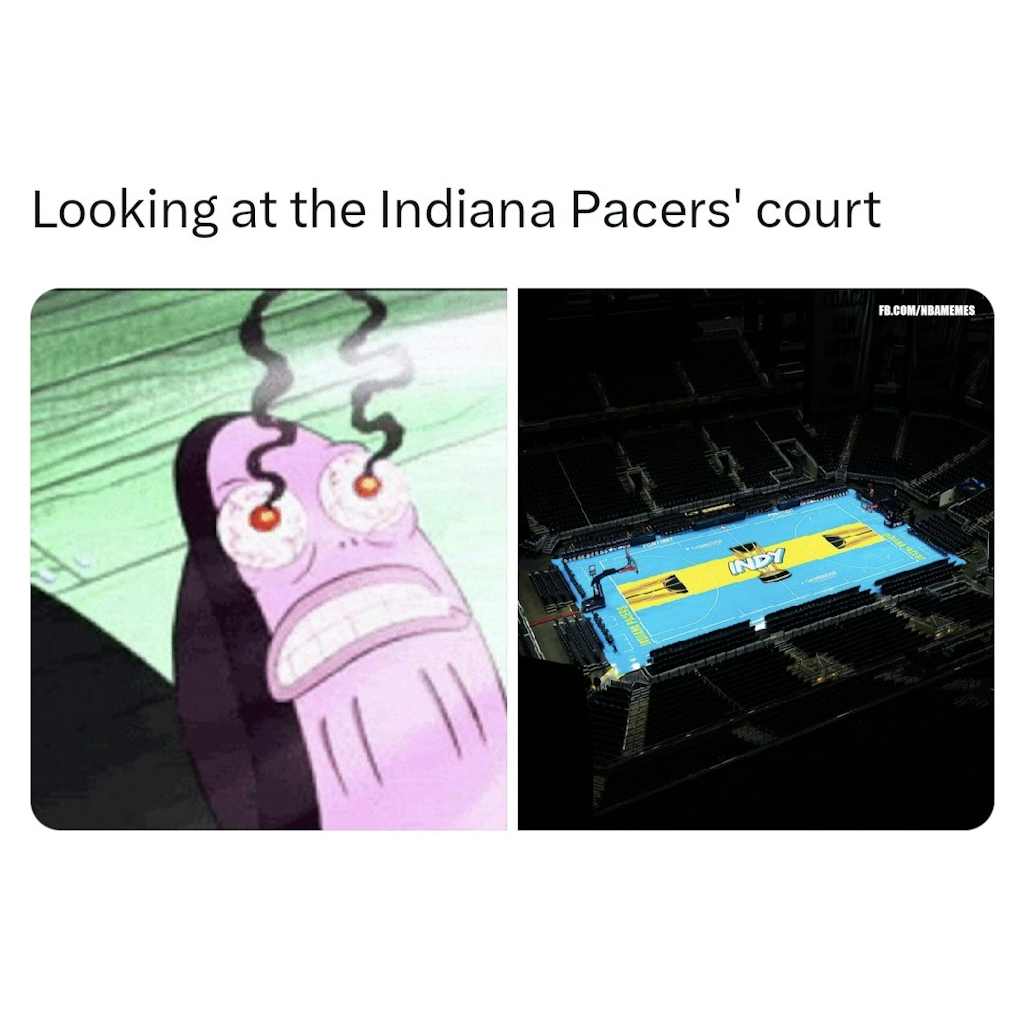 The city court is even worse than their city jersey

#NBA #IndianPacers #Pacers #nbamemes