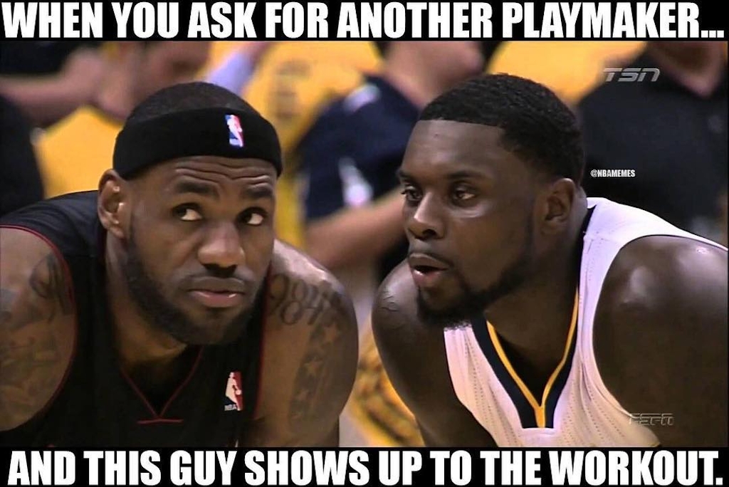 Not sure this is what LeBron meant. #CavsNation #clevelandcavaliers #indianapacers #lancestephenson #nbamemes #lebronjames