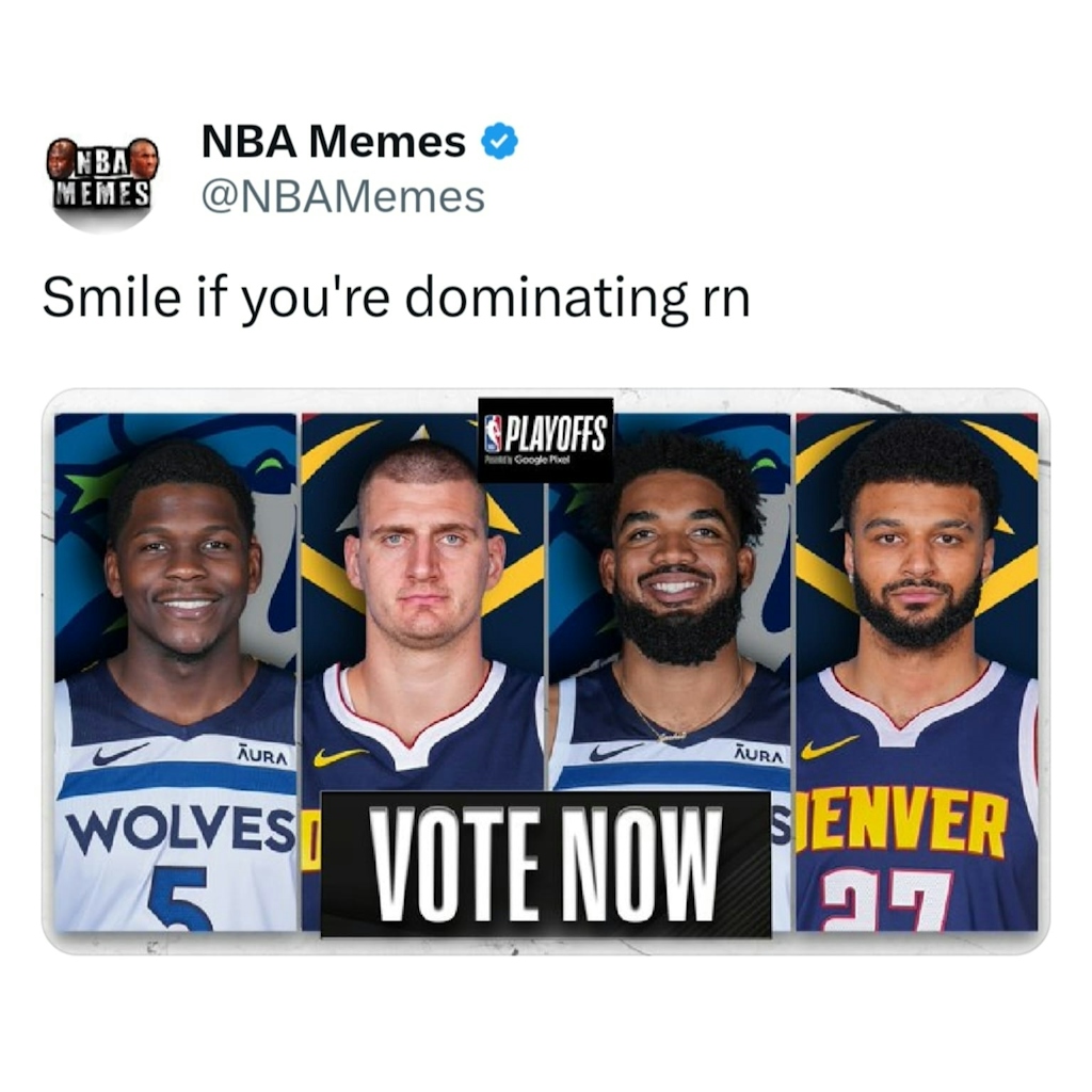 Nuggets are getting embarrassed right now...