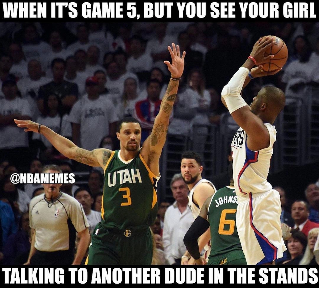 That face says it all. #Clippers #LA #LosAngeles #ChrisPaul #Utah #Jazz #GeorgeHill #NBA #Basketball