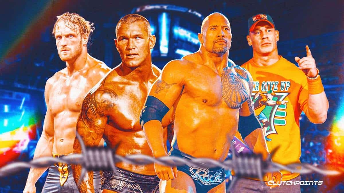 Randy Orton, The Rock, Logan Paul, John Cena, WWE, Royal Rumble