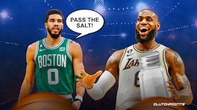 LeBron James Lakers Celtics Jayson Tatum