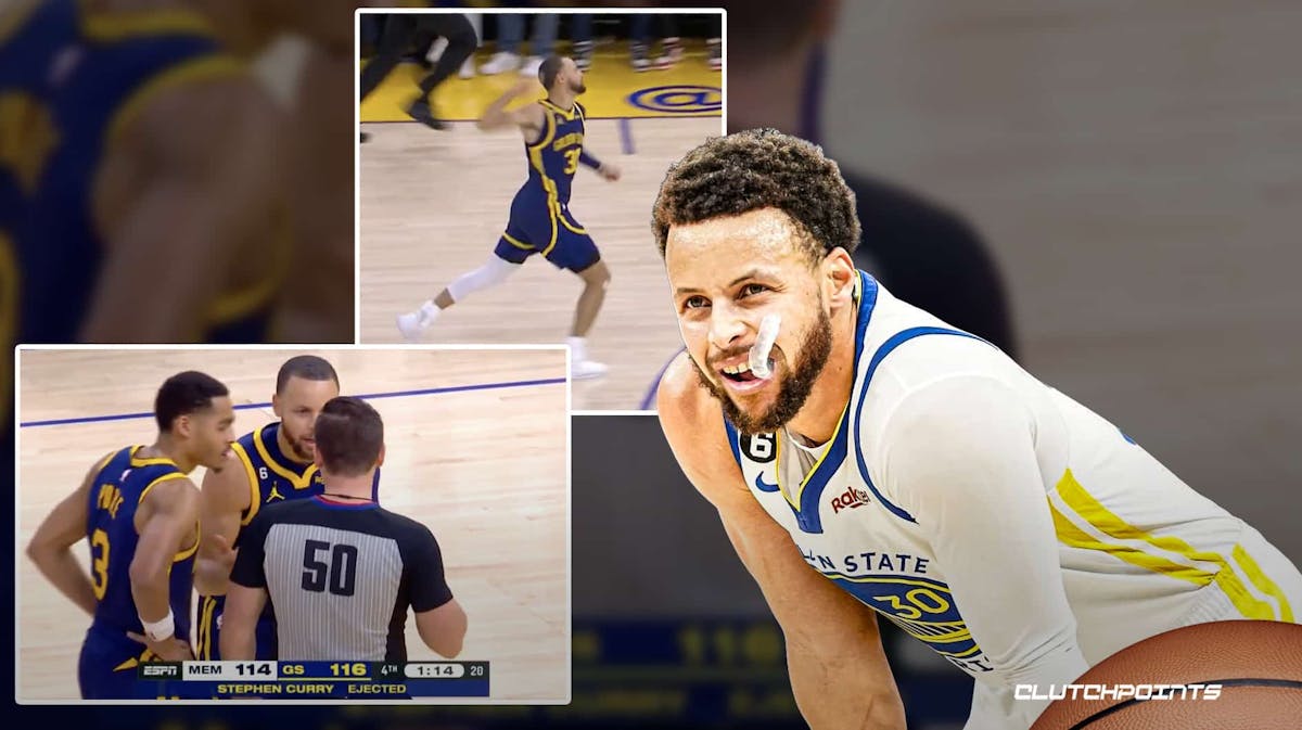 Stephen Curry, Warriors, Stephen Curry ejection, Warriors, Jordan Poole