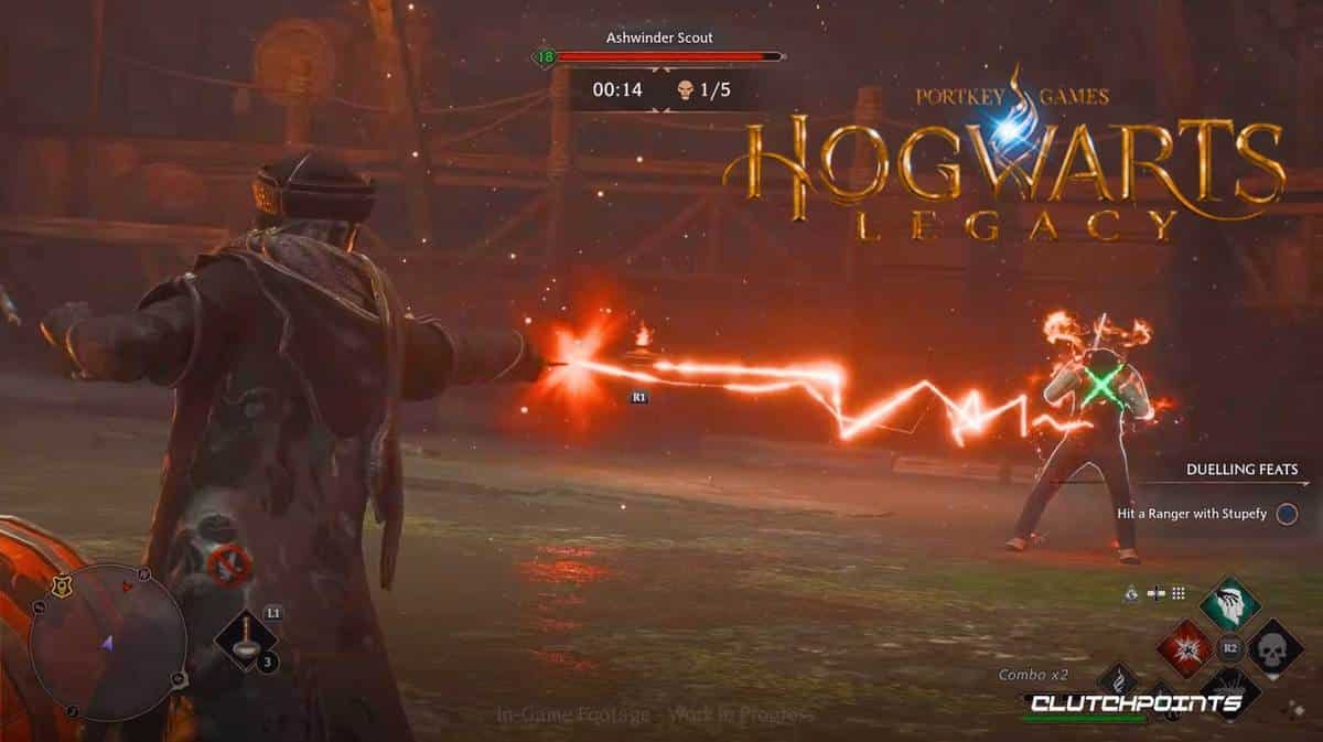 Hogwarts Legacy Gameplay Launch Trailer Wizard Combat in Action