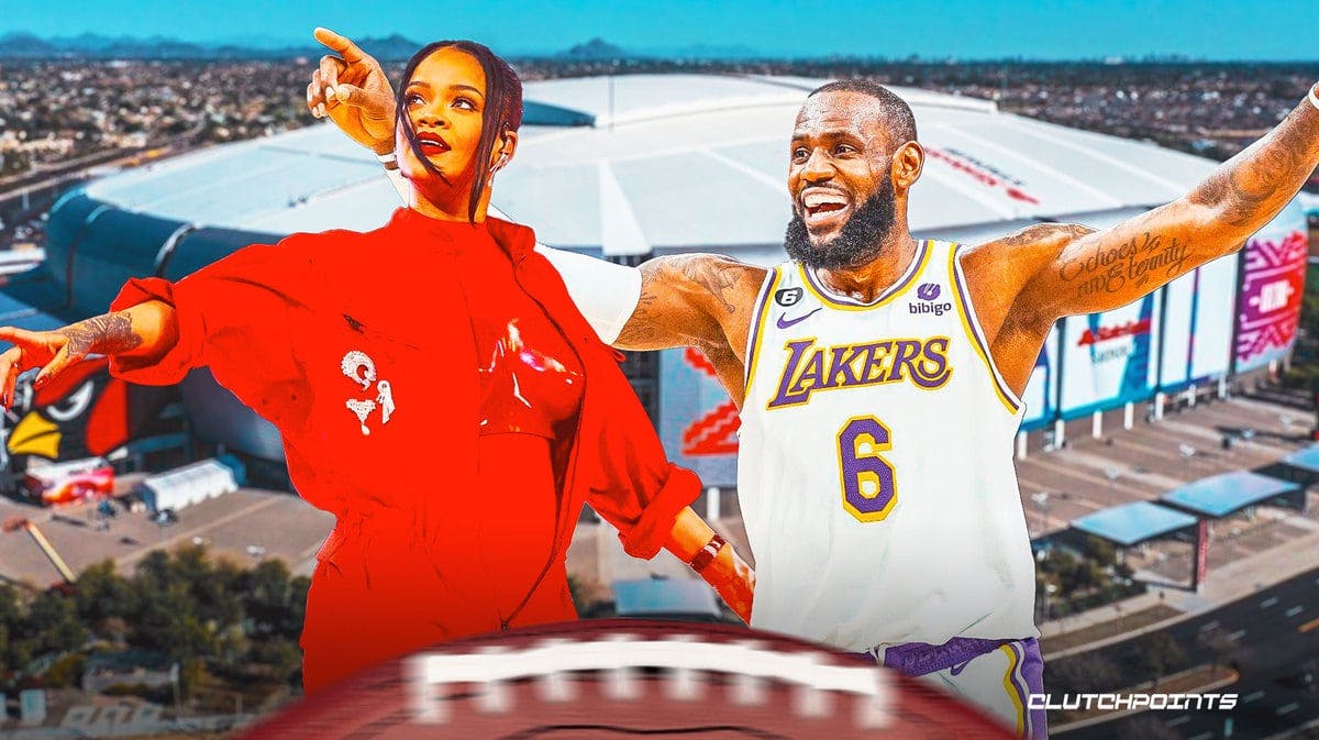 LeBron James, Lakers, Super Bowl, Super Bowl 57, Rihanna