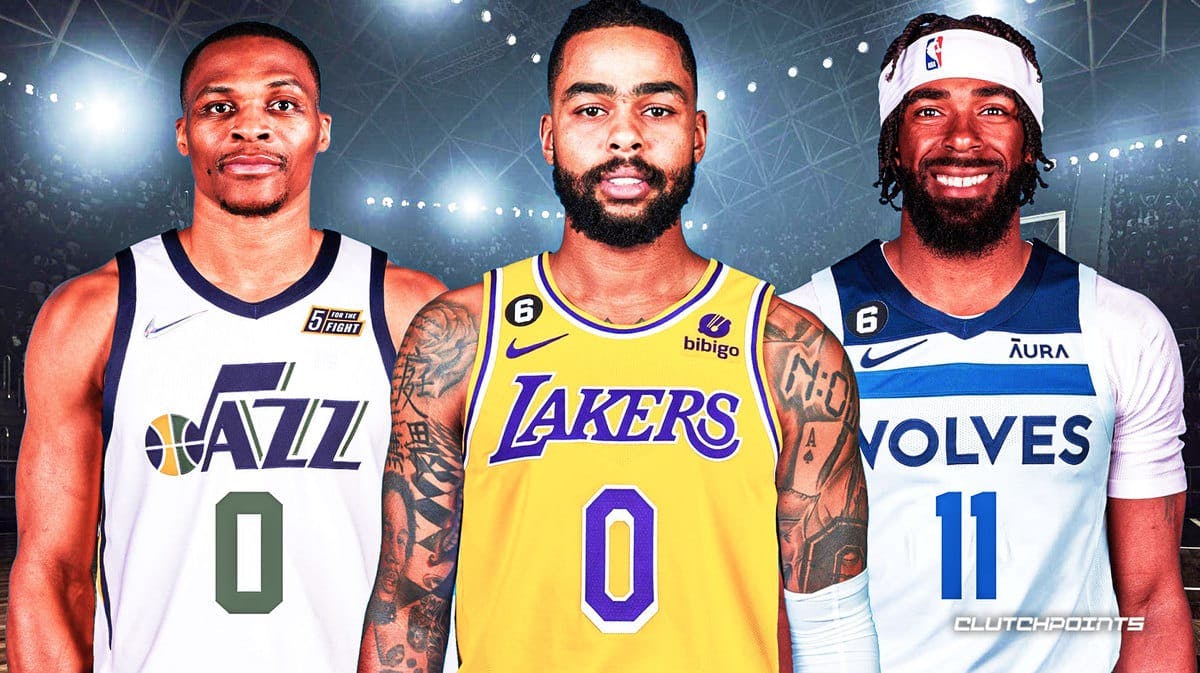 Russell Westbrook, Mike Conley, D'Angelo Russell, Lakers, Jazz, Timberwolves