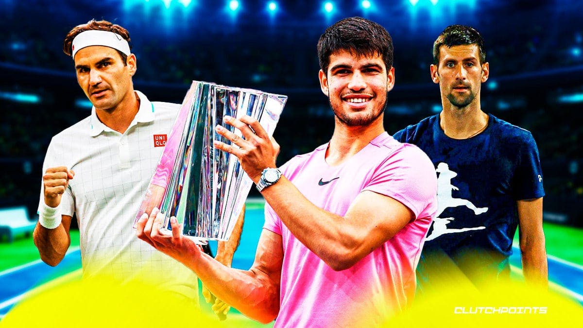 Carlos Alcaraz, Roger Federer, Novak Djokovic
