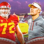 Andrew Vorhees, Lincoln Riley, USC Football, NFL Draft, NFL Combine