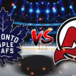 Maple Leafs Devils Prediction, Maple Leafs Devils Pick, Maple Leafs Devils Odds, Maple Leafs Devils, How to watch Maple Leafs Devils