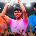 Carlos Alcaraz, Rafael Nadal, Roger Federer