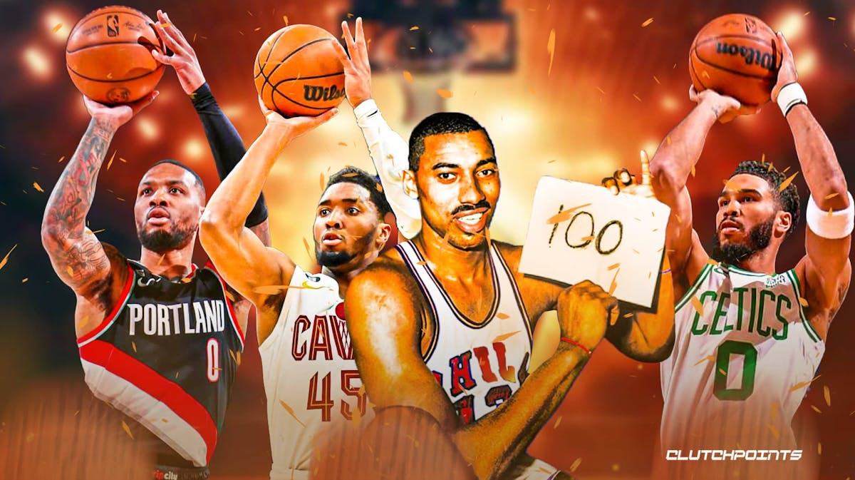 Wilt Chamberlain, Wilt Chamberlain 100 points, Wilt Chamberlain points record, single-game NBA points record, Damian Lillard