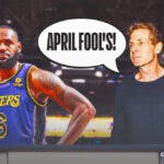 Lakers, LeBron James, Skip Bayless, Skip Bayless LeBron James, April Fool's Day