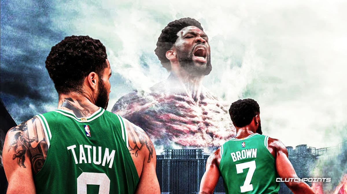 Celtics Sixers Jayson Tatum Jaylen Brown Joel Embiid