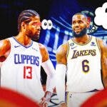 Clippers, Lakers, Paul George, LeBron James