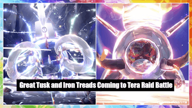 Great Tusk Iron Treads Coming to Tera Raid Battle, Pokemon Tera Raid Battle, Pokemon Scarlet and Violet