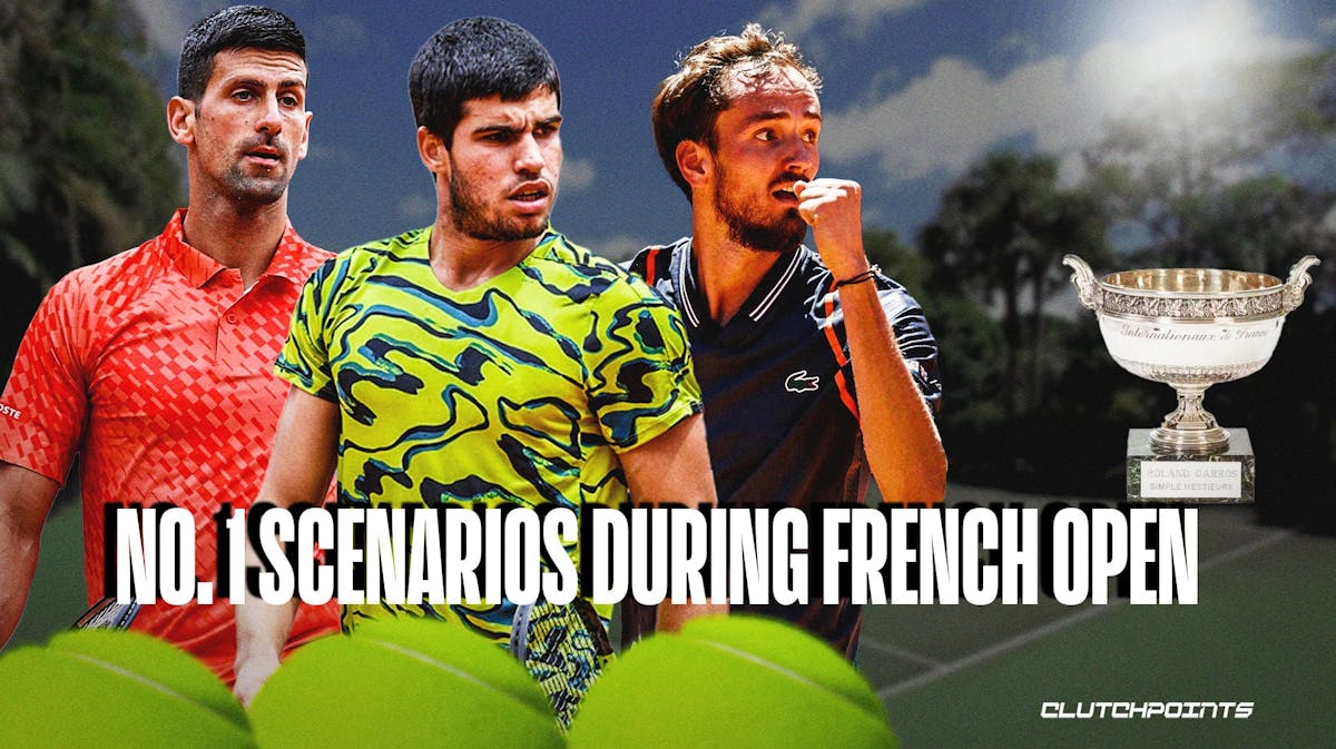 French Open, Novak Djokovic, Carlos Alcaraz, Daniil Medvedev