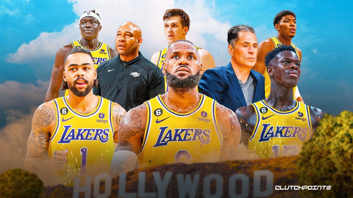 lakers, lebron james, rob pelinka, lakers exit interviews, austin reaves, d'angelo russell