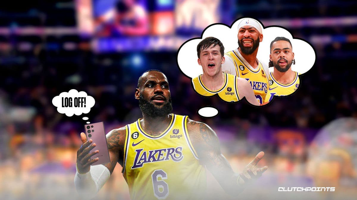 lebron james lakers austin reaves anthony davis d'angelo rusell