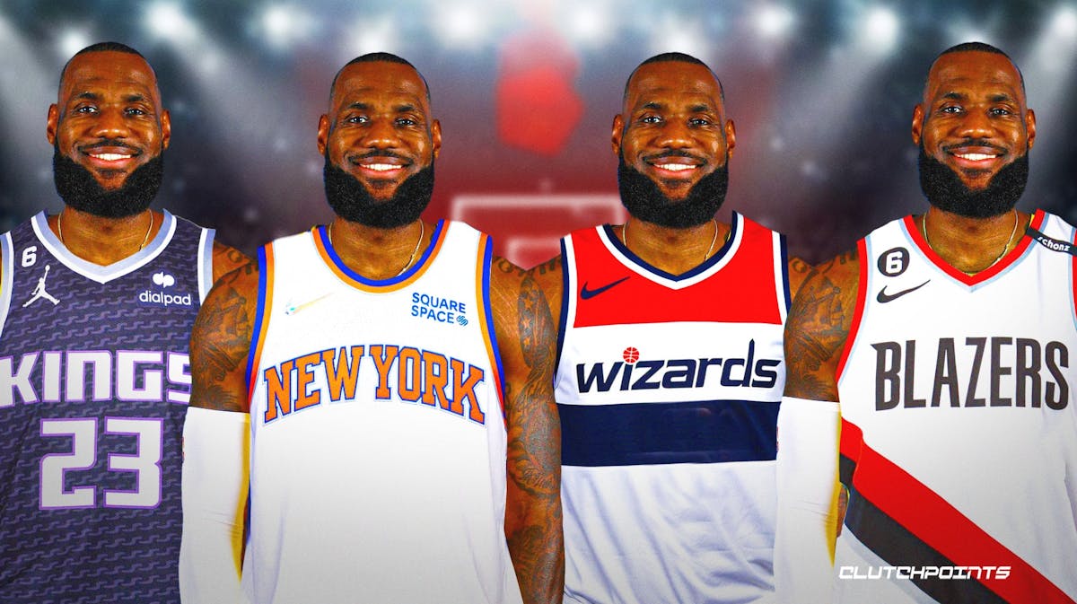 LeBron James, Washington Wizards, Los Angeles Lakers, Portland Trail Blazers, Sacramento Kings, New York Knicks