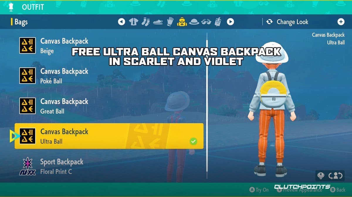 Ultra Ball Canvas Backpack Scarlet Violet, Global Challenge III, 2023, Pokemon HOME