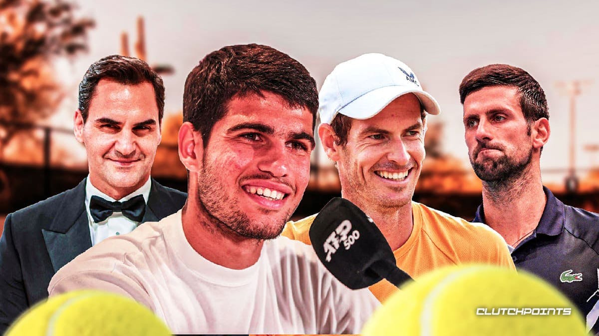 Carlos Alcaraz, Roger Federer, Novak Djokovic, Andy Murray