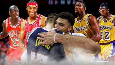 Nikola Jokic, Nuggets, Jamal Murray, 2023 NBA Finals, Heat, Michael Jordan, Scottie Pippen, James Worthy, Magic Johnson, Bulls, Lakers