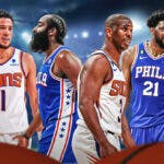Sixers, Suns, James Harden, Chris Paul, Kevin Durant, Devin Booker, Joel Embiid, Tyrese Maxey