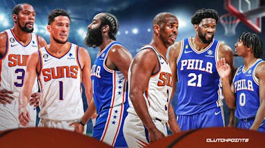 Sixers, Suns, James Harden, Chris Paul, Kevin Durant, Devin Booker, Joel Embiid, Tyrese Maxey