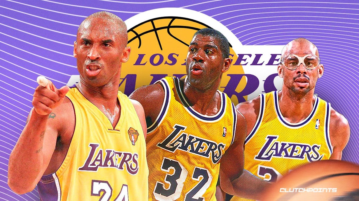 10 greatest Lakers, Magic Johnson, Kareem Abdul-Jabbar, Kobe Bryant