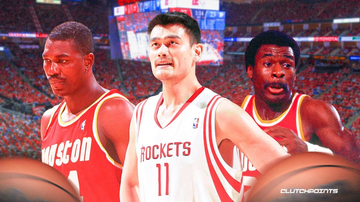 Rockets, Yao Ming, Moses Malone, James Harden, Hakeem Olajuwon