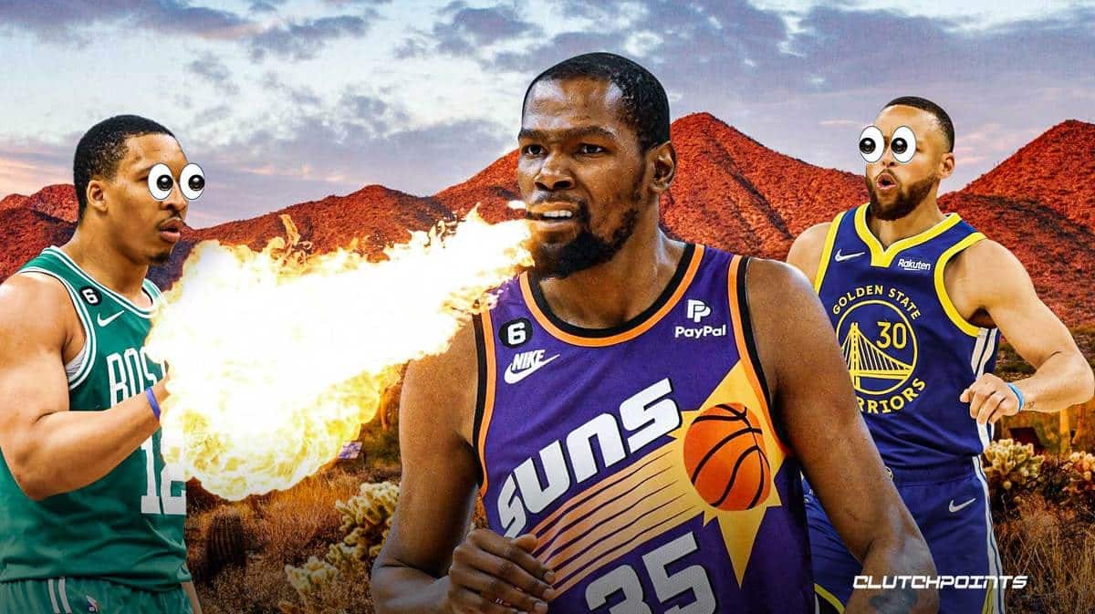 Kevin Durant, Stephen Curry, Grant Williams, Phoenix Suns