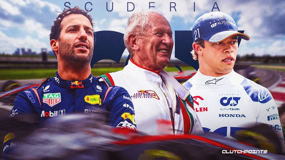 Daniel Ricciardo, AlphaTauri, Nyck de Vries, Helmut Marko, Red Bull