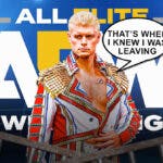 Cody Rhodes, WWE, AEW, Sammy Guevara, The Elite,