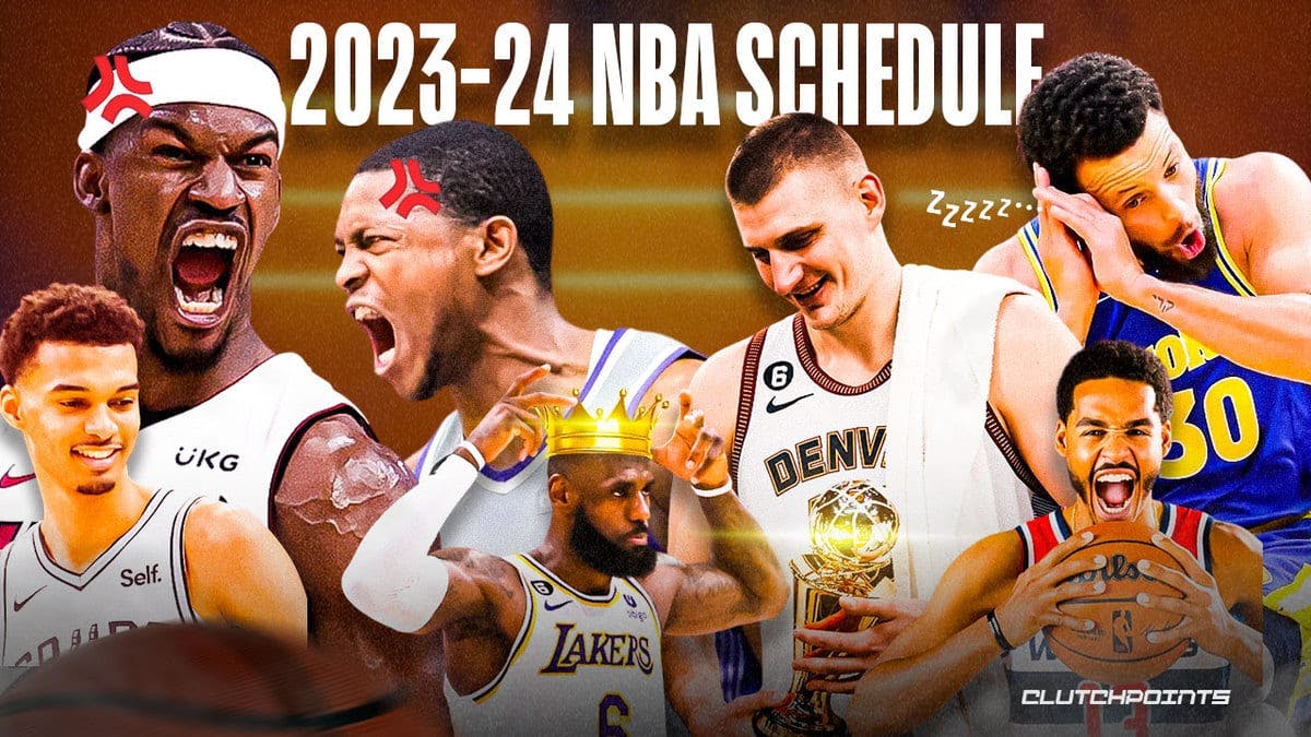 NBA Schedule, Stephen Curry, LeBron James, Nikola Jokic, Victor Wembanyama