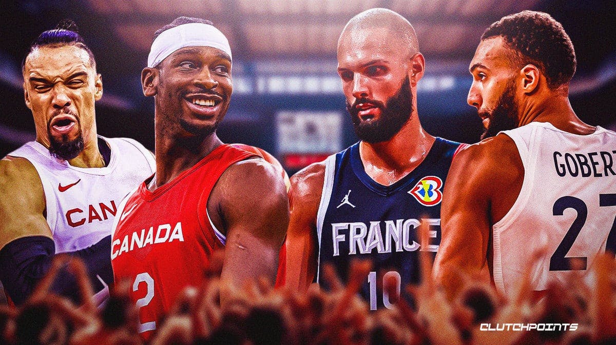 Canada, France, Rudy Gobert, Evan Fournier, Shai Gilgeous-Alexander, Dillon Brooks, 2023 FIBA World Cup