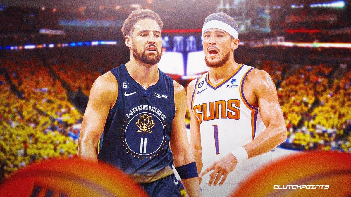 Klay Thompson and Devin Booker, Warriors