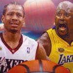 Shaquille O'Neal, Allen Iverson, Philadelphia 76ers, Los Angeles Lakers, NBA Finals