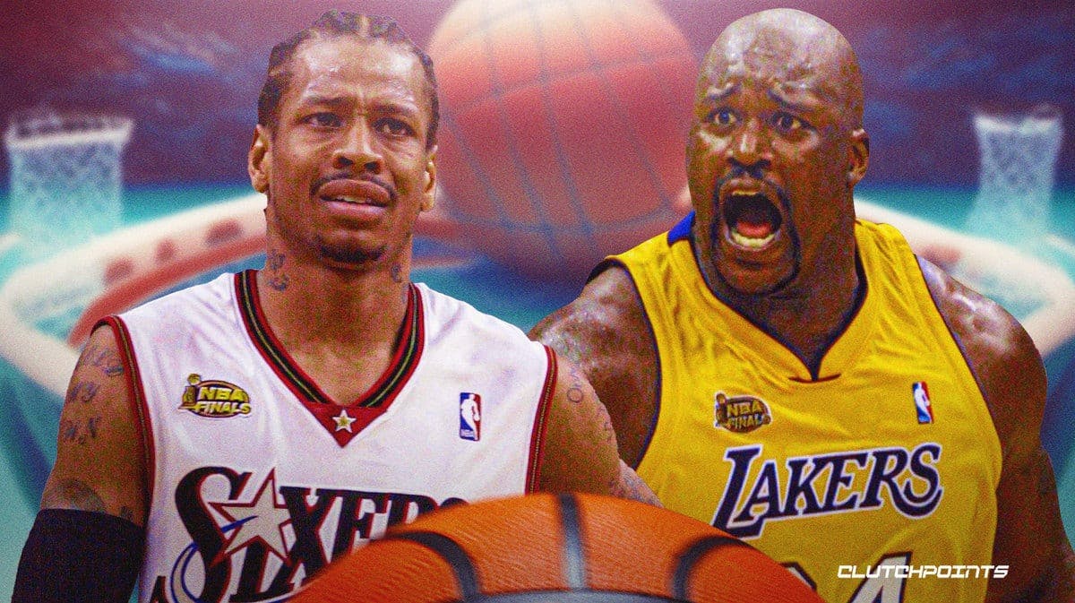 Shaquille O'Neal, Allen Iverson, Philadelphia 76ers, Los Angeles Lakers, NBA Finals