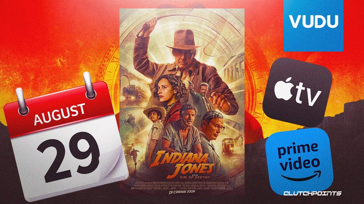 August 29, Indiana Jones and the Dial of Destiny, VOD Vudu, Apple TV, Prime Video