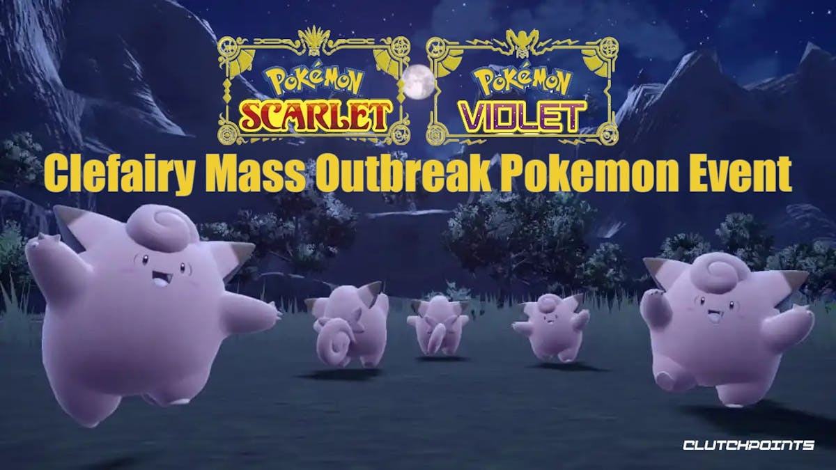 Pokemon Scarlet and Violet Clefairy Mass Outbreak Harvest Moon