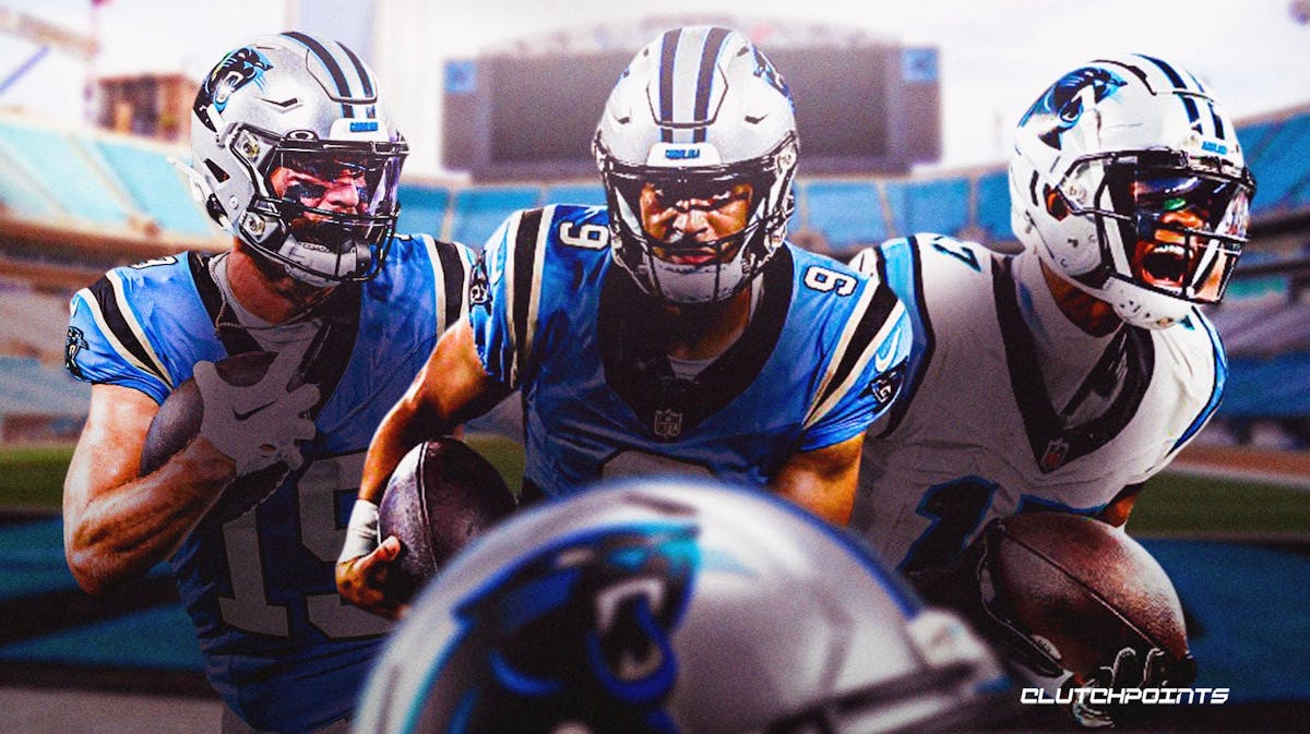 Panthers wide receivers, DJ Chark, Adam Thielen, Bryce Young