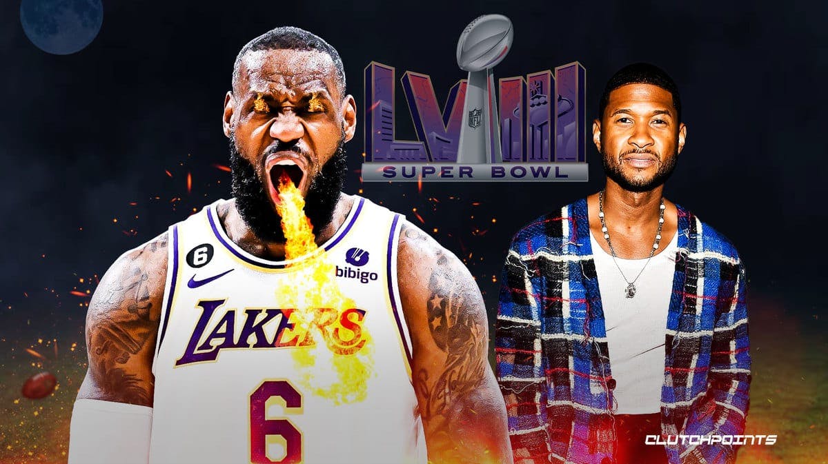 Usher, Super Bowl halftime show, Usher Super Bowl halftime show, Super Bowl LVIII, LeBron James