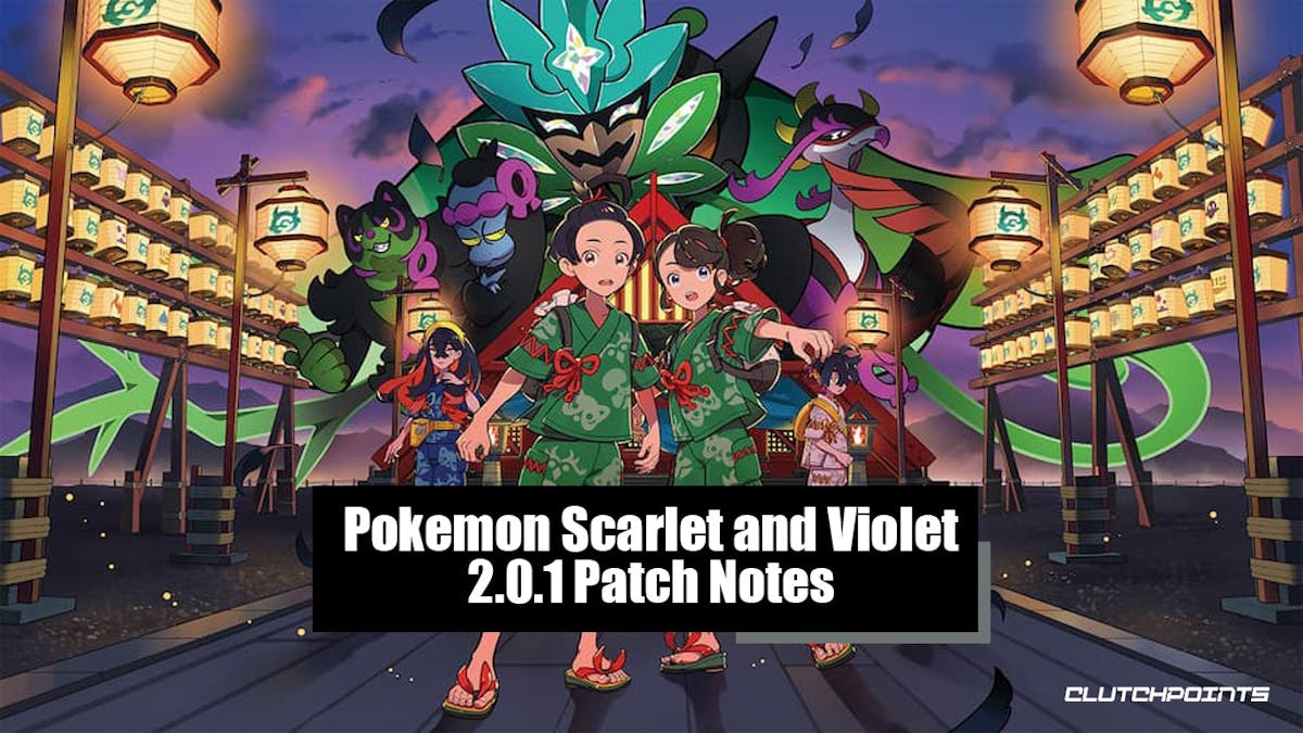 Pokemon Scarlet and Violet DLC: Hidden Treasure of Area Zero: Part 1 The Teal Mask, Patch Notes 2.0.1
