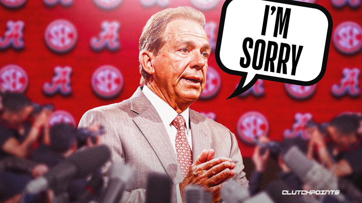 Alabama football Nick Saban apologizes reporter