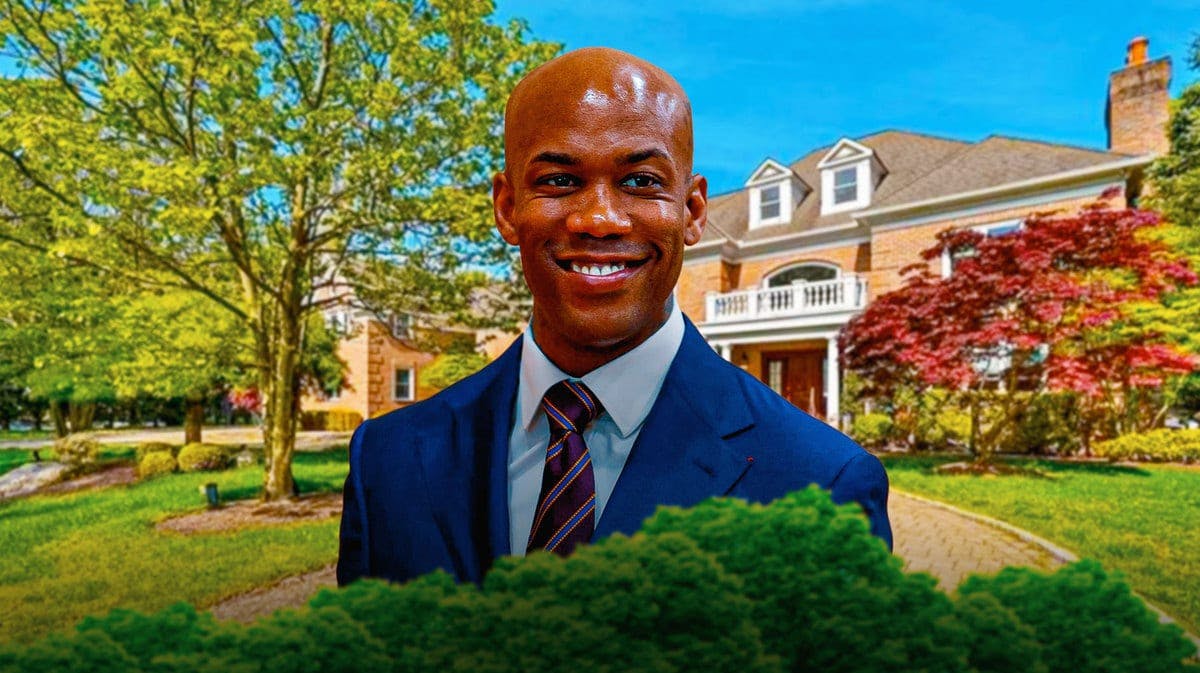 Former NBA All-Star Stephon Marbury in front of his home in Purchase, N.Y.