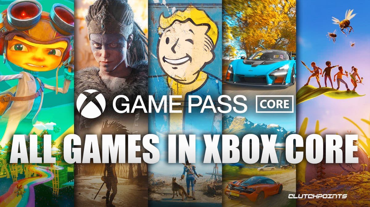 Xbox Game Pass Core Game Titles List Complete